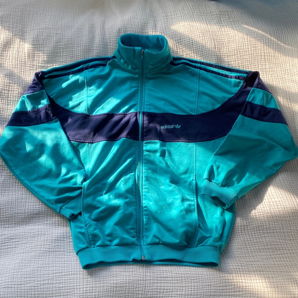 Adidas 90’s Turquoise and Dark Blue Tracksuit